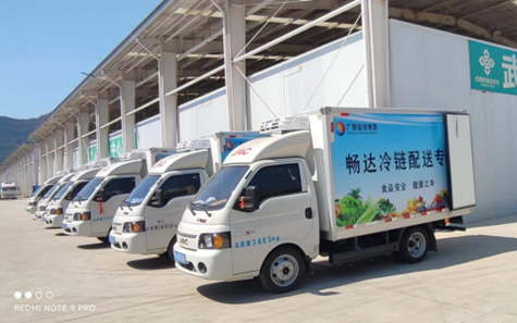 保障学校配餐运输，用户批量订购6台江淮1卡恺达X5冷藏车
