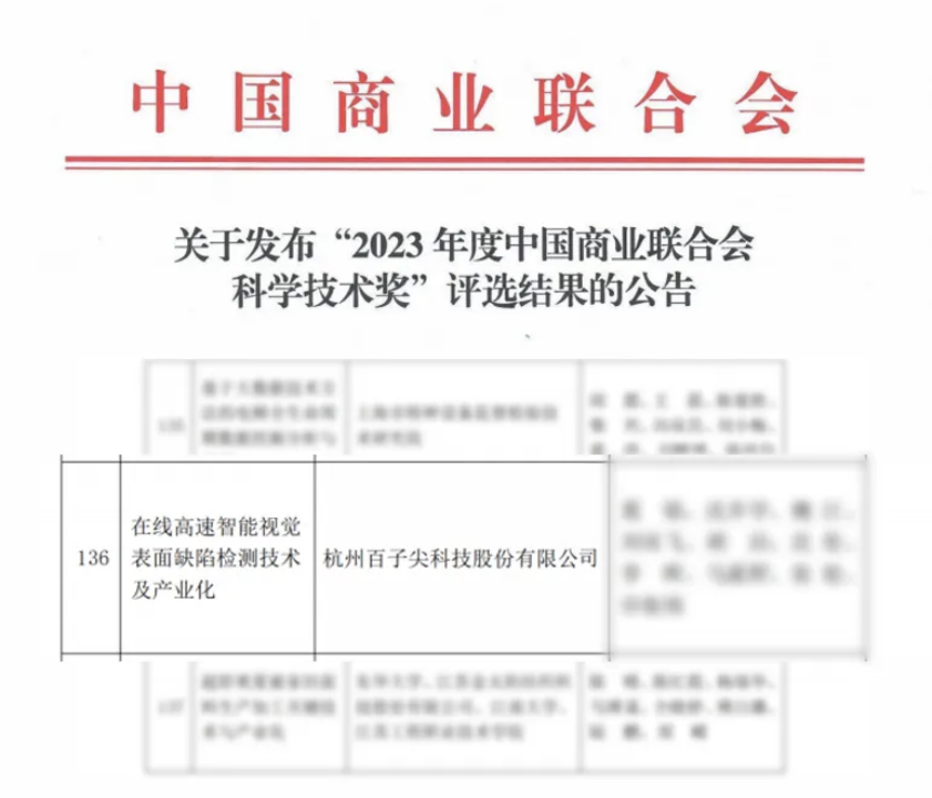 百子尖科技荣获全国商业科技进步奖二等奖，创新力量再获认可！