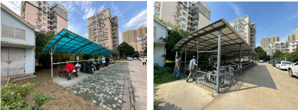 智慧车棚解民忧 烟草担当暖民心——洪山烟草携手社区焕新民生空间