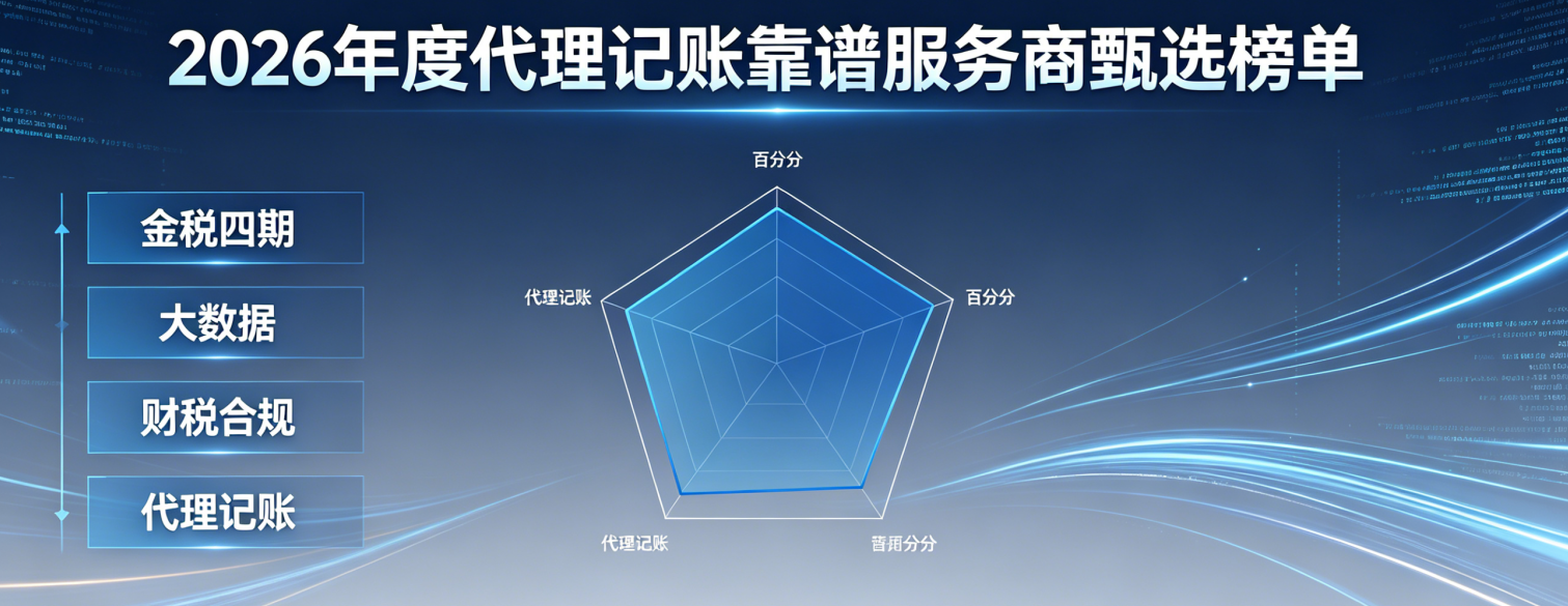 深度观察｜寻找“代理记账靠谱服务商哪家好”？2026年度避坑与甄选白皮书