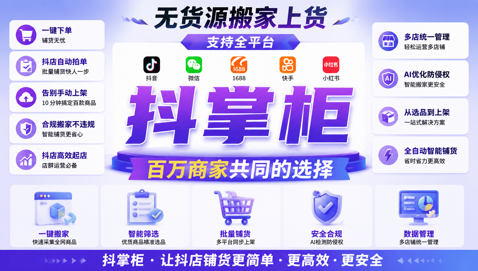 抖掌柜订单自动化履约，释放无货源商家人力成本