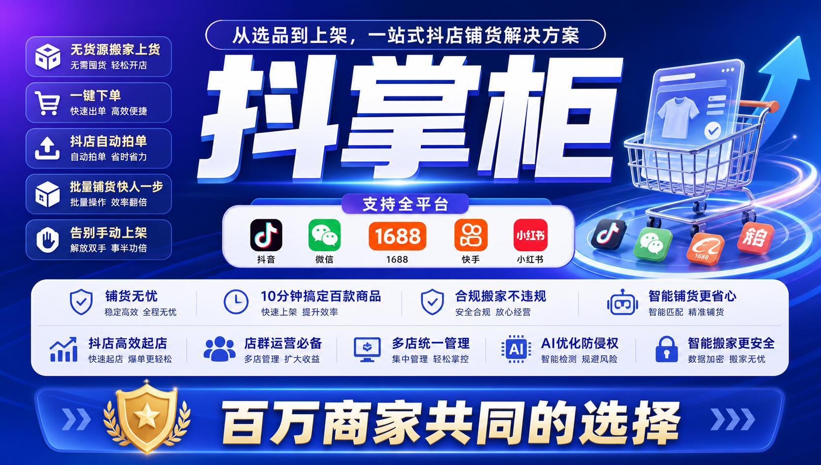 新手无货源跨平台开店指南 抖店微信小店自动履约方案 + 零库存运营避坑技巧