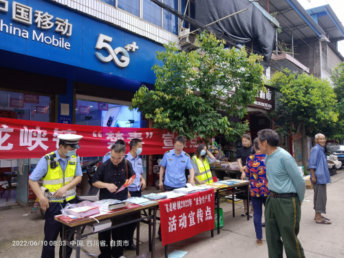 飞龙峡镇“全民禁毒宣传月”集中宣传活动