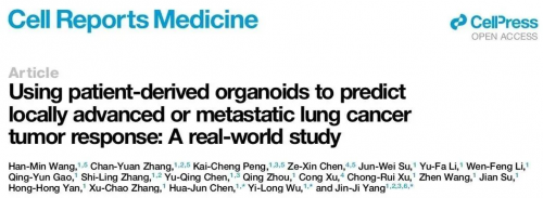 NGS结合类器官药敏试验准确预测肺癌患者临床疗效