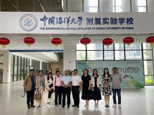 中国高联创会会长程庆亮率团拜访中国海洋大学附属实验学校