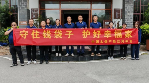 中国太保产险红河中支开展“党建+消保” 金融知识教育宣传活动