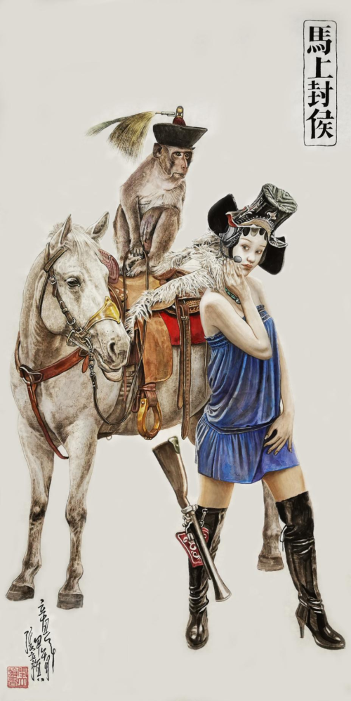 绘灵魂长卷，悟丹青禅心知名雕塑家、画家张立旗作品闪亮2025北京艺术博览会