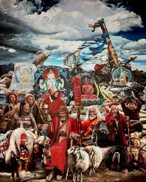 绘灵魂长卷，悟丹青禅心知名雕塑家、画家张立旗作品闪亮2025北京艺术博览会