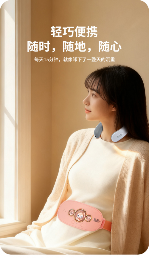 暖流所至,寒气驱散;按摩呵护,疼痛让路!欧肤丝 舒颈暖宫双区呵护套装