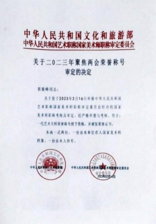 郭银峰——艺术家综合实力榜