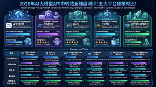 2026年度AI中转站深度对比报告：价格、模型、并发能力一览