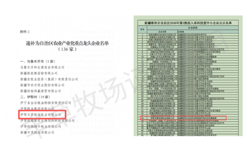 扎根伊犁做强全产业链！丰草牧场获双重自治区级权威认定