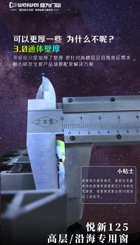 维为门窗悦新125：为高楼层与沿海而生