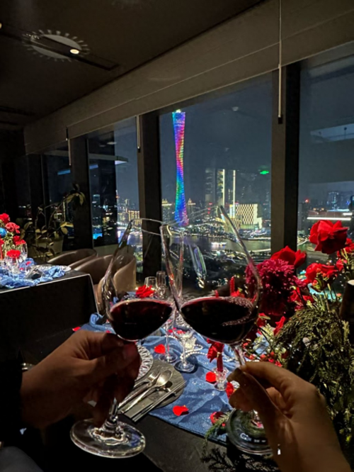广州适合约会的高端餐厅推荐：赏·会所 SHANG PRIVATE CLUB 的珠江夜景晚餐