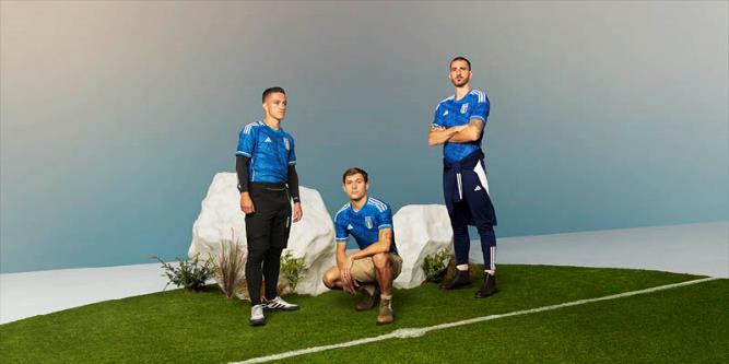 阿迪达斯官网发布新款意大利国家队球衣，2023年度征程扬帆起航！