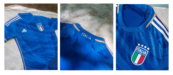 阿迪达斯发布2023意大利国家队主客场球衣，蓝色战袍焕新回归