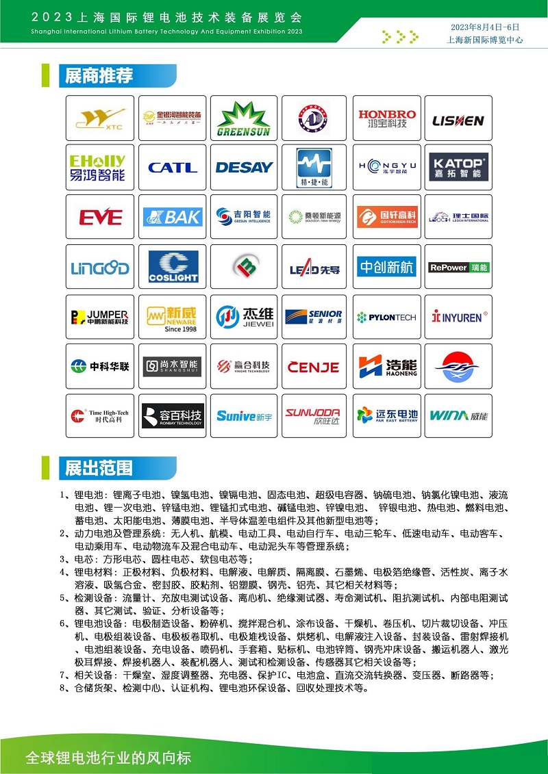 2023上海国际锂电池技术装备展览会-买啥车