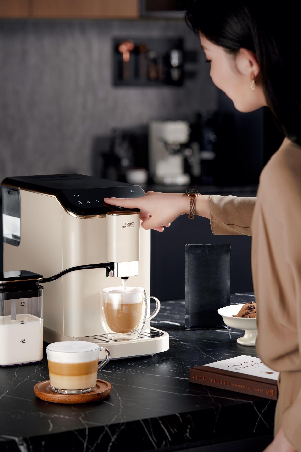 一分钟就能快速出品拿铁奶咖？当然是卡梭CASO全自动咖啡机！第2张