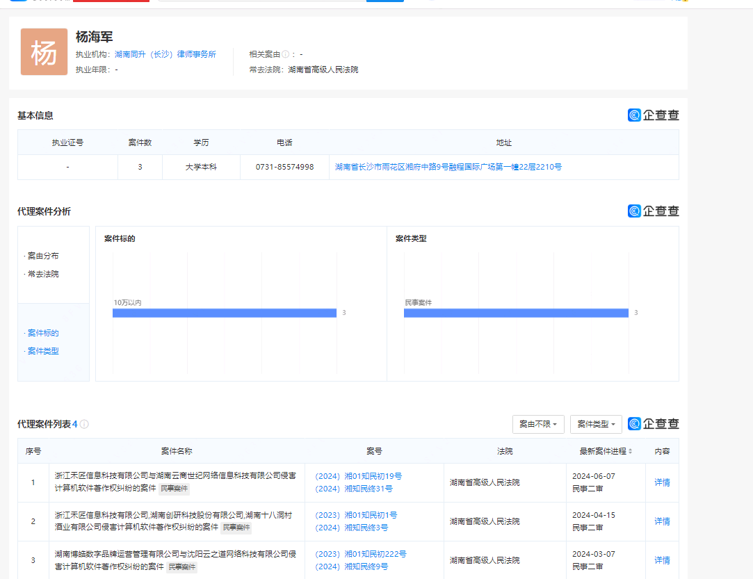 萨科微提供长沙市司法局的补正材料，证据链曝光直指同升律师所杨海军