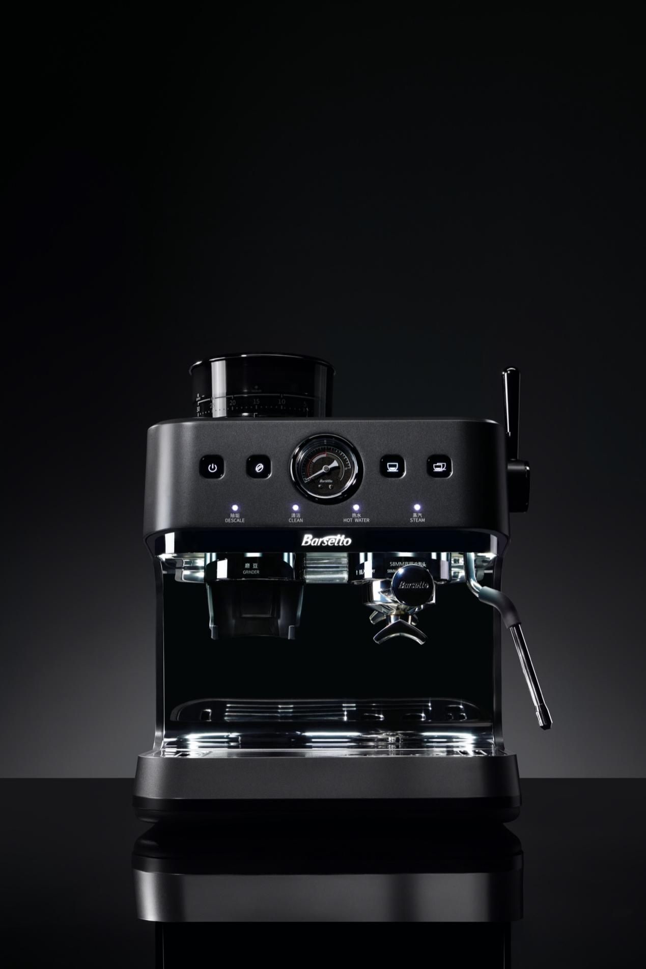 Barsetto百胜图BAE-03平刀研磨一体咖啡机，让专业咖啡触手可及