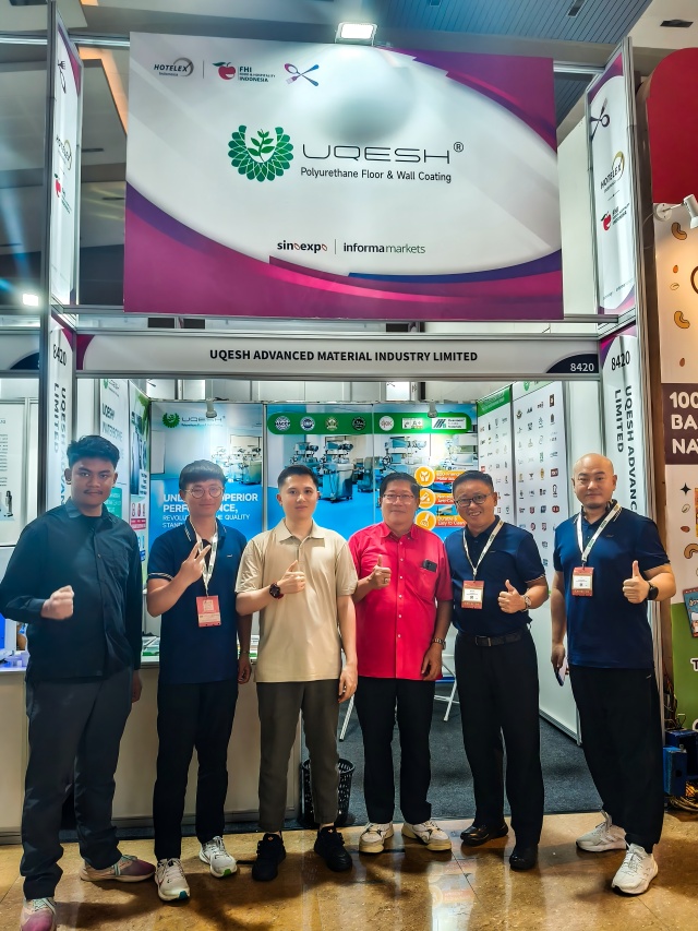 优葵希亮相FHI印尼雅加达酒店用品展|尽显UQESH®水性聚氨酯产品风采