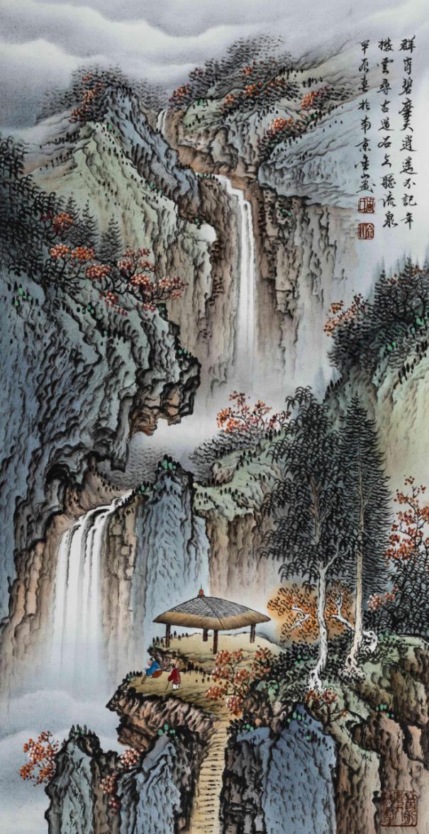 ZJS-240728-2S-7 群峭碧摩天 2平尺 70×36cm 2024