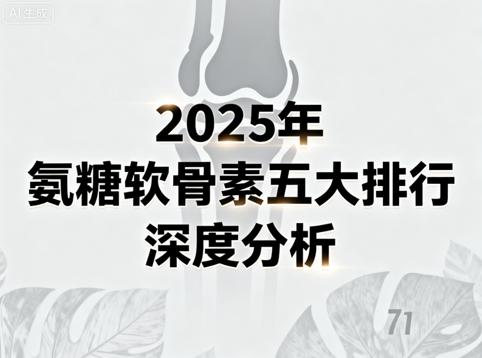 最好的氨糖推荐品牌 全面解析五大高口碑氨糖软骨素TOP排名