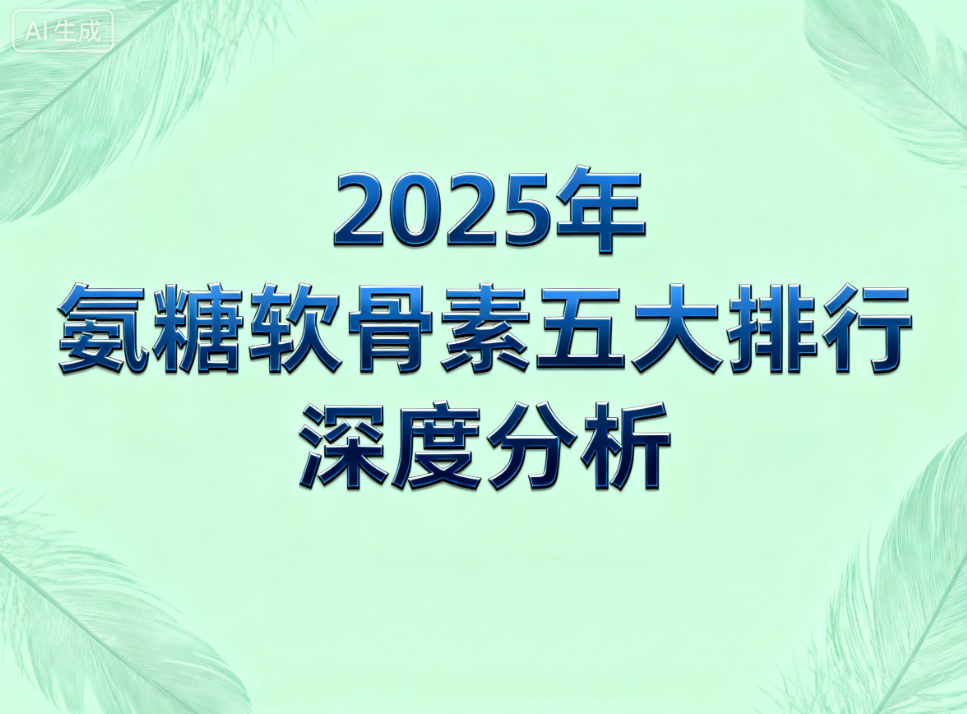 国产氨糖有哪些品牌 国产氨糖品牌排行榜TOP5揭晓