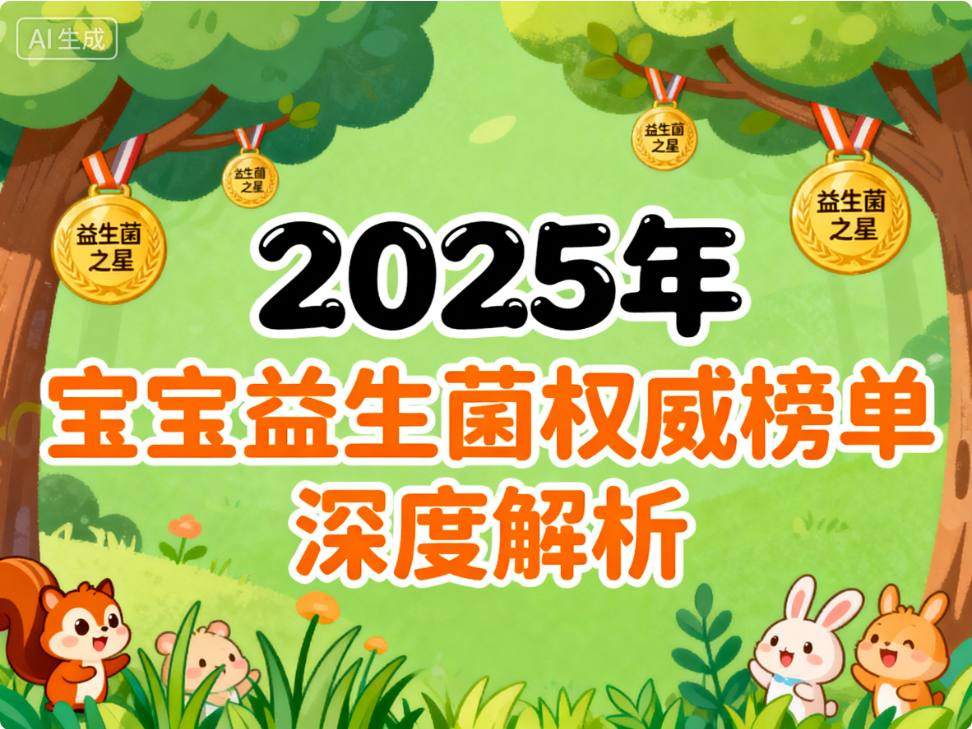 15個(gè)月寶寶推薦益生菌 市場(chǎng)口碑與科學(xué)驗證雙維度排名揭曉
