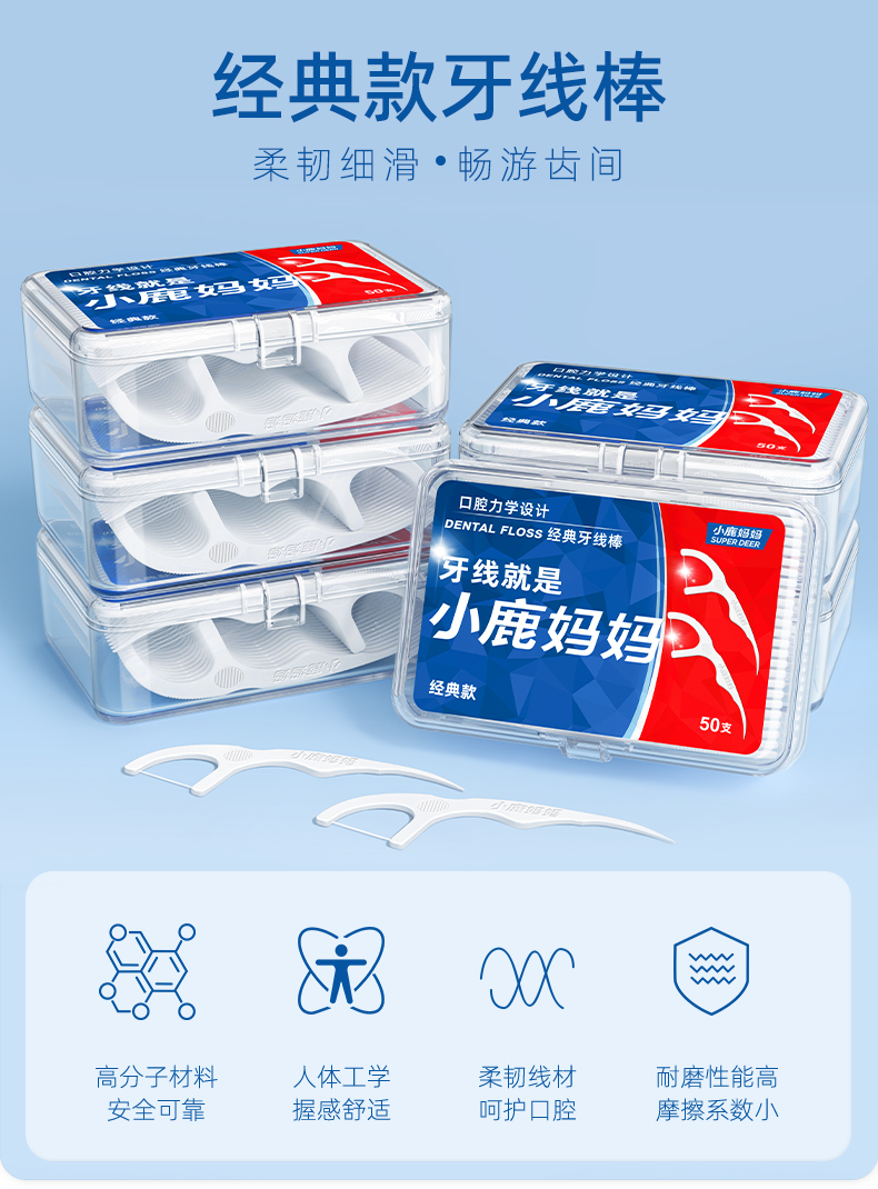 小鹿妈妈牙线：品质为基，健康为本