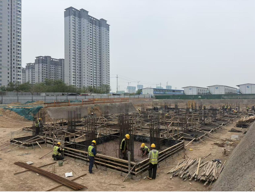  古荥城市更新（一期）项目14#地块配套幼儿园基础工程正式开工