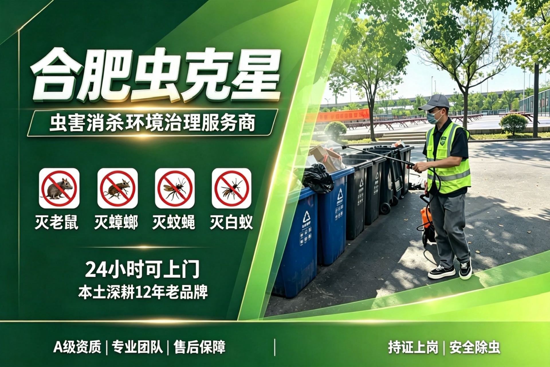 合肥除四害公司怎么选?——合肥虫克星12年有害生物防制服务与案例 合肥除四害公司怎么选?——合肥虫克星12年有害生物防制服务与案例