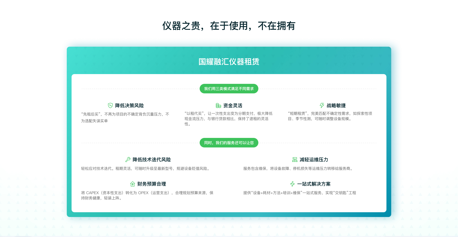 兽药残留检测有哪些仪器租赁平台？靠谱实验室设备租赁渠道