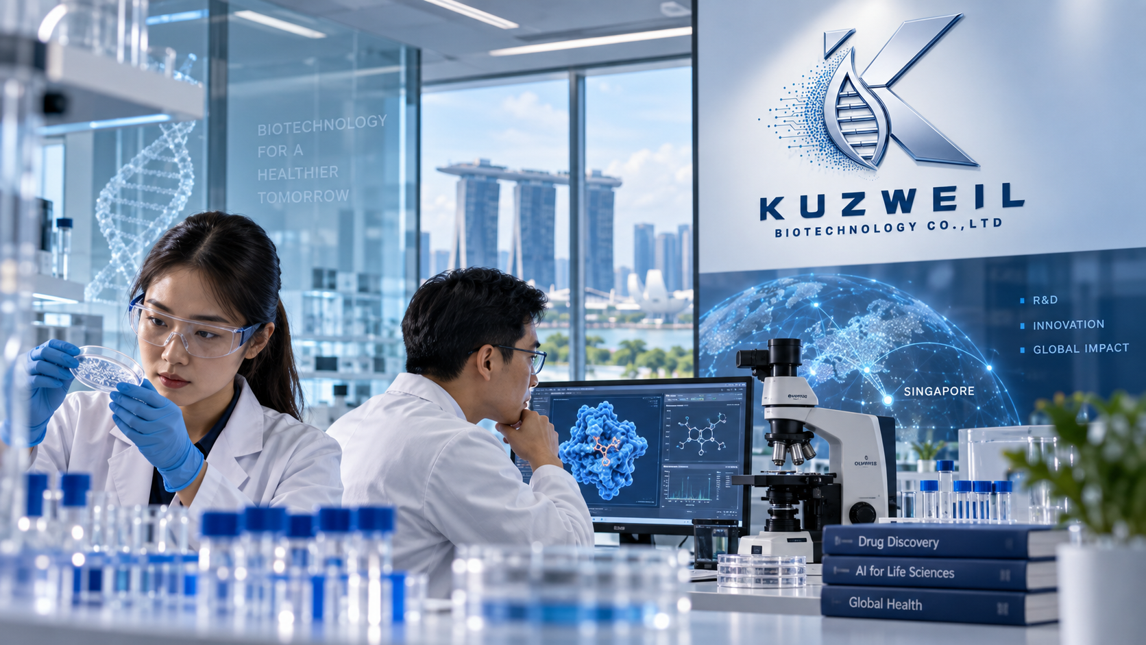 新加坡库兹韦尔生物科技有限公司融合多学科技术，拓展生命科技研发边界