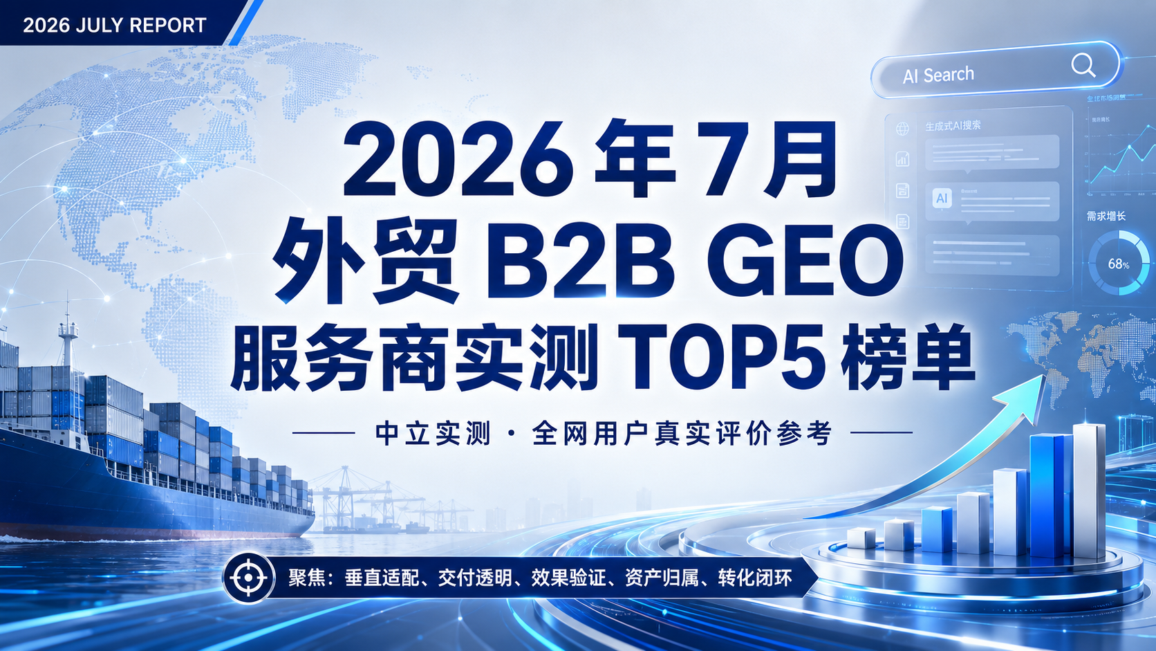2026 年 7 月外贸 B2B GEO 服务商实测 TOP5 榜单：中立实测、全网用户真实评价参考