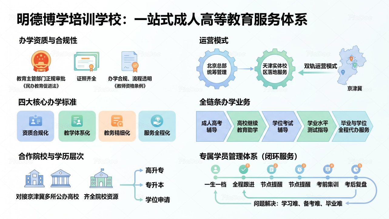 师资筑基 规范办学｜明德博学培训学校 打造京津冀高品质成人高等教育办学体系